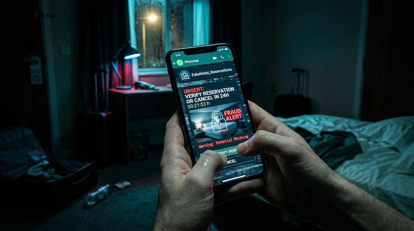 Casi caemos a las 11 de la noche: La estafa por WhatsApp que suplanta a tu hotel con tus datos reales